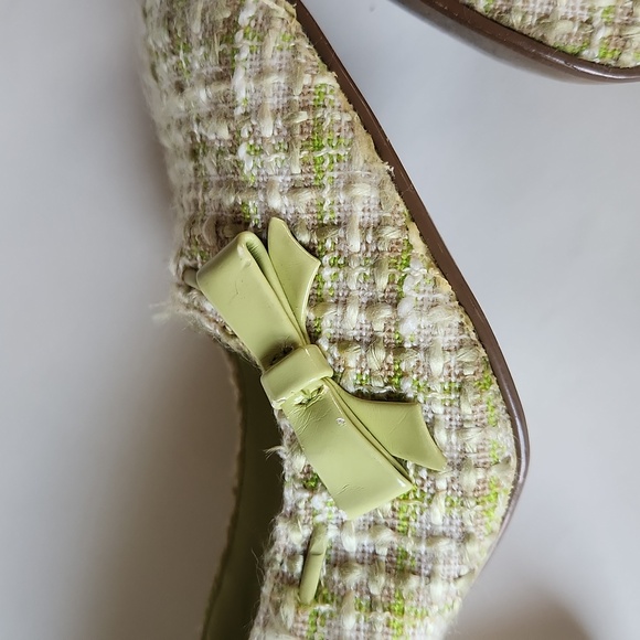 7 1/2 lime tweed heels, BONGO, Elle Woods style - Picture 5 of 8